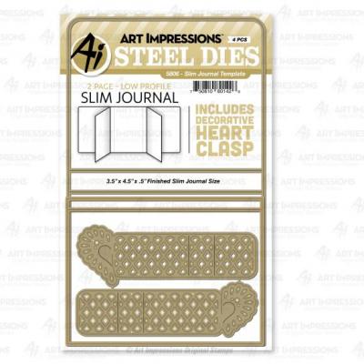 Art Impressions Dies - Slimline Journal Template